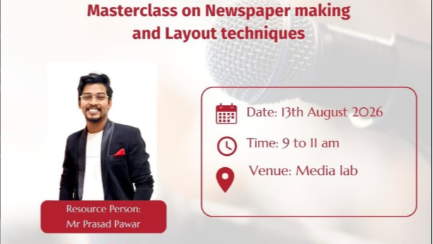 Masterclass on Newspaper making and Layout techniques